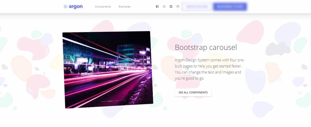 Argon Design System.