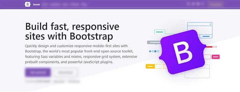 Bootstrap - Open-source CSS Framework.