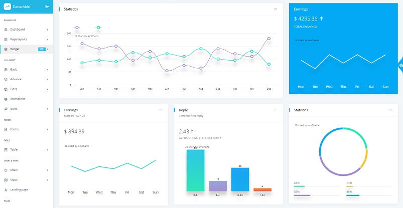 Datta Able PRO - Premium Bootstrap Template