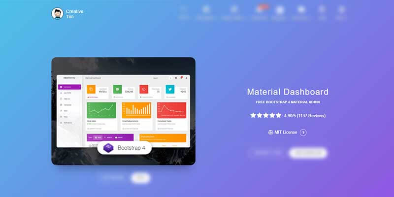 Bootstrap Template - Material Dashboard