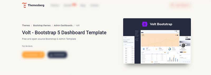 Bootstrap Template - Volt Dashboard