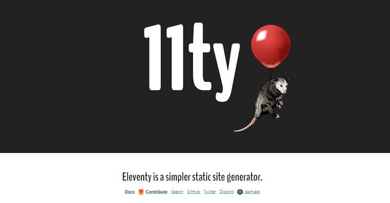 Eleventy 11ty - Funny Banner.