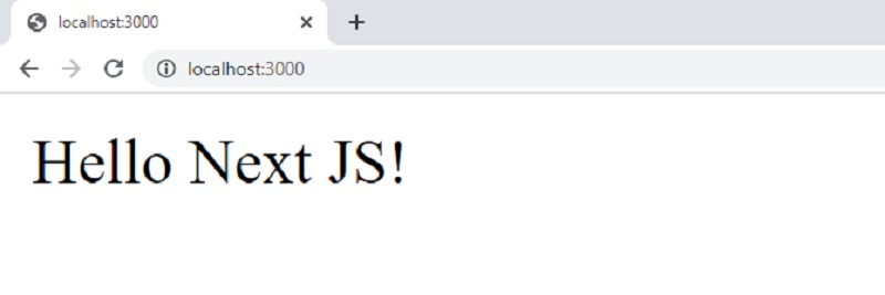 Next JS - Hello World Sample